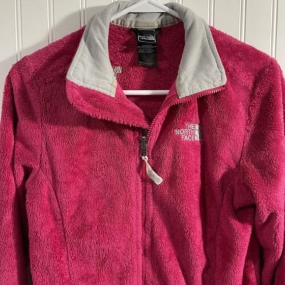 The North Face Womens XSmall Pink Fleece Zip‎ Up Jacket Front Zip Pockets - Picture 3 of 11